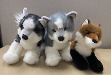 LOTE DE 3 Douglas Cuddle Toys Husky Fox Dog Plush comprar usado  Enviando para Brazil