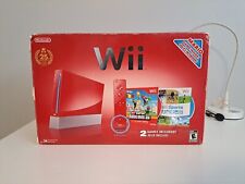 Console Nintendo Wii 25º aniversário vermelho raro na caixa ótimo estado sem Wii esportes comprar usado  Enviando para Brazil