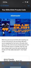Billie eilish pre for sale  Carol Stream