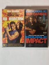 VHS x 2 Van Damme: impacto duplo e risco máximo, usado comprar usado  Enviando para Brazil