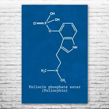 Psilocybin molecule poster for sale  USA