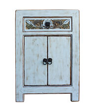 distressed white side table for sale  San Mateo