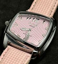ACTIVA Women’s 38mm Left Handed Swiss Quartz Watch Steel Asymmetrical Pink NEW for sale  Shipping to South Africa