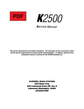Kurzweil k2500 service usato  Italia