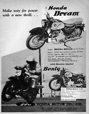 Used, 1959 Honda Dream & Benly Motorcycle C-71 C-92 Original Ad  for sale  Shipping to Canada
