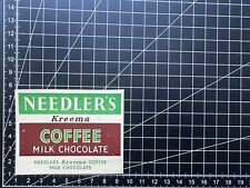 Vintage Needlers Kreema Coffee Milk Chocolate Sweet Wrapper Confectionery for sale  Shipping to South Africa