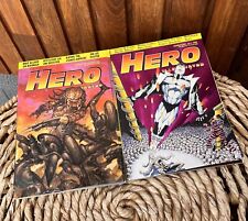 Lote de revistas de cómics ilustradas Hero 1993 vintage X2 números #1 y #2 segunda mano  Embacar hacia Argentina