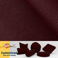 Pb007 Cushion Cover*Dark Wine Red*Faux Leather synthetic Litchi Skin Sofa Seat for sale  Shipping to South Africa