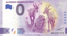Banknot 0 euro AUSTRIA - ALPENZOO INNSBRUCK-TIROL #04 NEKX-2022-3 na sprzedaż  Wysyłka do Poland