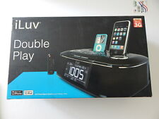 Despertador duplo digital iLuv com controle remoto e adaptador Bluetooth preto comprar usado  Enviando para Brazil
