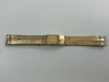 Banda de acero inoxidable vintage Accutron Duchess placa de oro laminada de 18 mm segunda mano  Embacar hacia Argentina