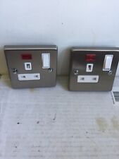 Brushed steel 13amp for sale  LIVERPOOL