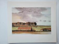 Aquarela Prince of Wales com estampa vintage agora King Charles Shernborne Field Barn comprar usado  Enviando para Brazil