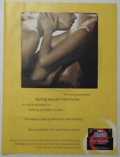 1999 DUREX High Sensation Latex Condoms Magazine Ad for sale  Shipping to South Africa