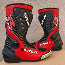 Used, Suzuki GSXR Motorcycle Motorbike Racing Leather Boots Shoes Botas for sale  Shipping to South Africa