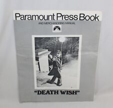 Libro de prensa y manual de comercialización de Death Wish Paramount 1974 raro de colección segunda mano  Embacar hacia Mexico