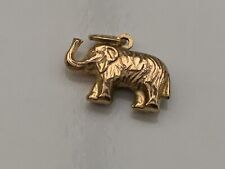 Gold elephant charm for sale  BOLTON
