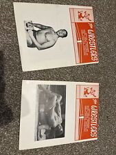 British wrestling programmes for sale  HAVERHILL
