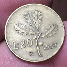 20 lire 1957 usato  San Bonifacio