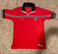 Camiseta Nike EUA US Soccer USMNT 1998 World Cup Away tamanho médio M MLS vermelha adulta comprar usado  Enviando para Brazil