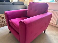Dfs velvet armchair for sale  SOUTHAMPTON