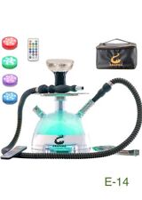 Modern Acrylic Bubble Hookah + Travel Case System Silicone Bowl Silk Hose Tongs, used for sale  Shipping to South Africa