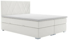 Używany, Łóżko sprężynowe - podwójne łóżko z materacem H3 H4 - łóżko tapicerowane LARA ze skrzynią na pościel na sprzedaż  Wysyłka do Poland