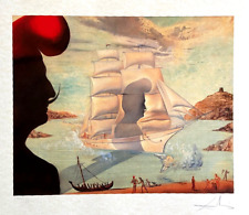 Salvador Dalì Litografia 'Barca a vela nella baia' [Dali Dalí René Magritte] comprar usado  Enviando para Brazil