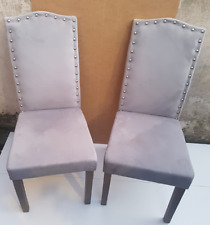 Velvet dining chairs for sale  LONDON