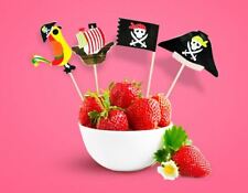 20 x Pirate Cupcake Toppers Cake Decorations Birthday Childrens Novelty Picks M1 for sale  Shipping to South Africa