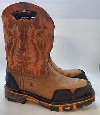 Cody James Decimator Mens Brown Leather EH Comp Toe Work Boots 10 D  for sale  Shipping to South Africa