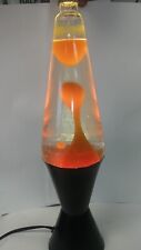 Lâmpada de lava revisada laranja e amarela com uma base preta funciona perfeitamente! comprar usado  Enviando para Brazil