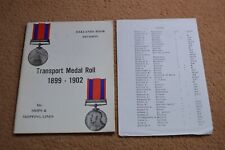 Transport medal roll for sale  OSSETT