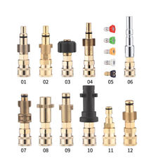 Usado, Adaptador de pistola de lavadora de pressão conexão rápida 1/4 pol. espuma de neve bico macho ajuste Karche comprar usado  Enviando para Brazil