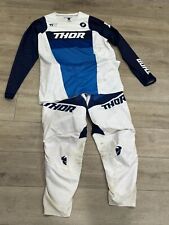 2021 THOR PULSE RACER GEAR SET (WHITE/NAVY) MX SX ENDURO ATV ADULT  XL/32 for sale  Shipping to South Africa