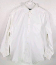 Camisa masculina L. L. Bean algodão branca ajuste tradicional LS botão para baixo 16.5 33 comprar usado  Enviando para Brazil