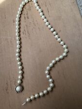 Collar de perlas vintage Majorica plata esterlina segunda mano  Embacar hacia Argentina