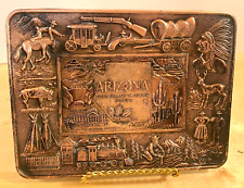 Bandeja colecionadora cinzeiro de metal cobre vintage do estado - lembrança do Arizona feita no Japão comprar usado  Enviando para Brazil