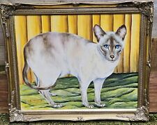 Beautiful Original Oil On Canvas Cat for sale  Shipping to South Africa