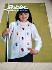 Robin knitting pattern for sale  CHESTERFIELD