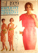 Vintage DRESS JACKET & CUMMERBUND SIMPLICITY Sewing Pattern~~UNCUT~~SZ 14~#4929 for sale  Shipping to South Africa