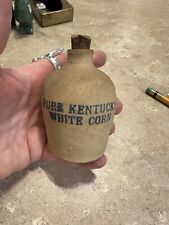 Vintage Miniature Pure Kentucky Whiskey Pottery Jug White Corn Advertising for sale  Shipping to South Africa