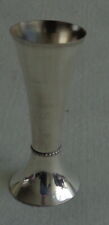 KELTUM PLEET verzilverde vaasje met parelrand H11,5cm silver plated vase florero tweedehands  Brunssum - Emma