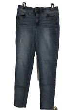 Jeans DEMOCRACY AB Technology tamanho 10 jeans stretch azul médio lavagem desgastado comprar usado  Enviando para Brazil