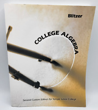 Blitzer college algebra for sale  Helotes