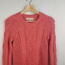 Suéter para mujer Ann Taylor LOFT, talla XS, rosa, tejido con cable segunda mano  Embacar hacia Mexico