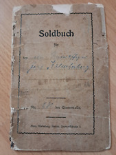 Soldbuch ausgefertigt 1918 gebraucht kaufen  Bruck,-Tennenl.,-Eltersdf.