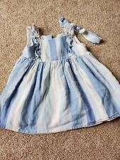 Joie Linen Striped Baby Girl Dress Size 24 months for sale  Shipping to South Africa