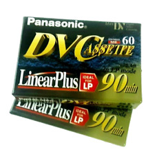 Casetes de video digital Panasonic DVC 60 Linear Plus LP90 mini DV paquete de 2 Japón segunda mano  Embacar hacia Argentina
