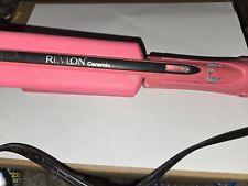 Alisadora de cabello plana de cerámica Revlon 1,5 pulgadas rosa probada segunda mano  Embacar hacia Mexico